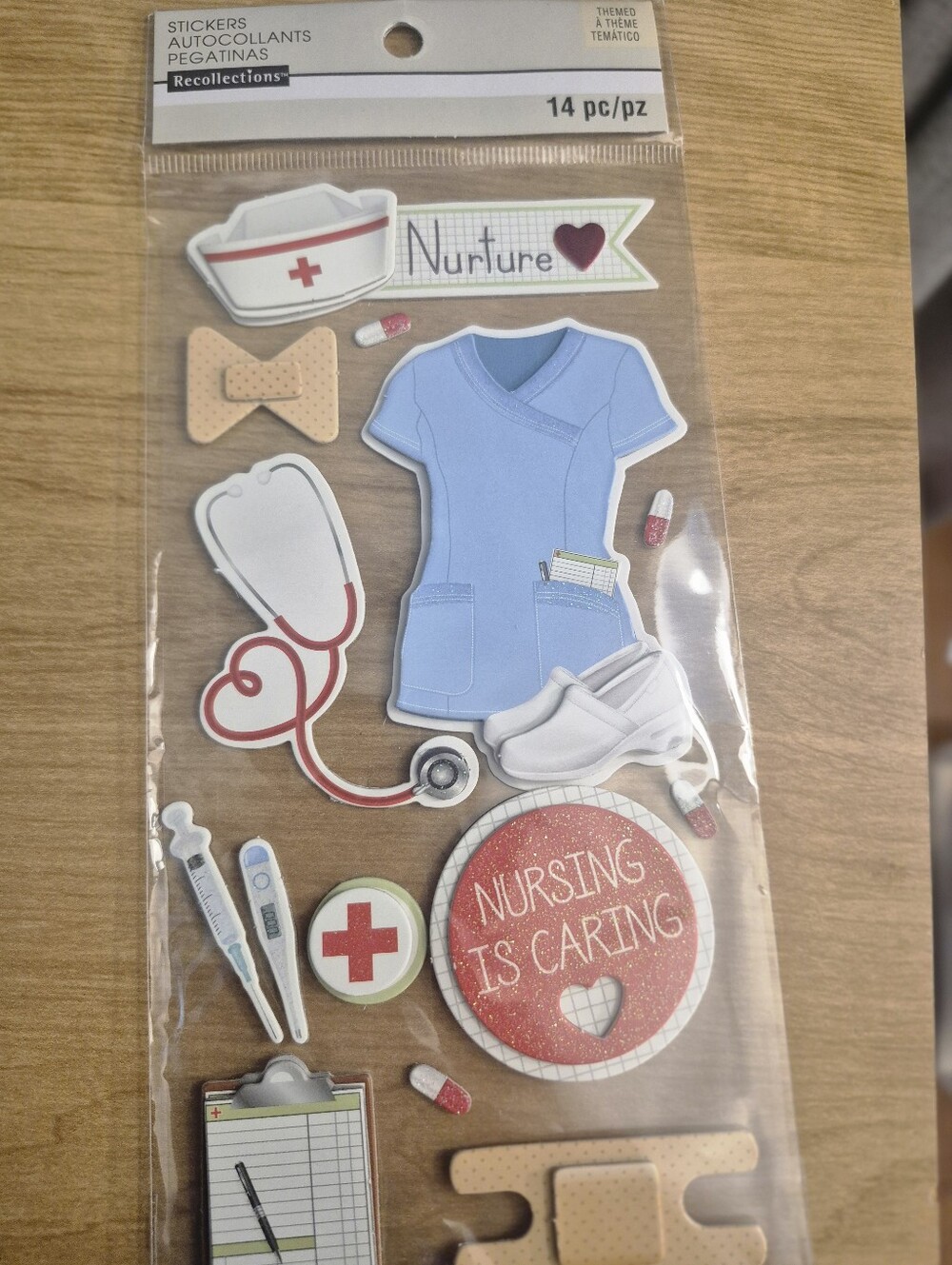 Recollections Nursing Stickers - Blue Scrubs Accent Pack